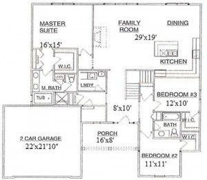 5564 Seney Circle Ranch Floor Plan